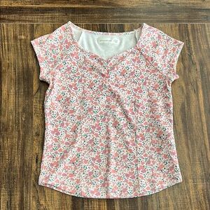 Kids Pink shirt with Floral Print